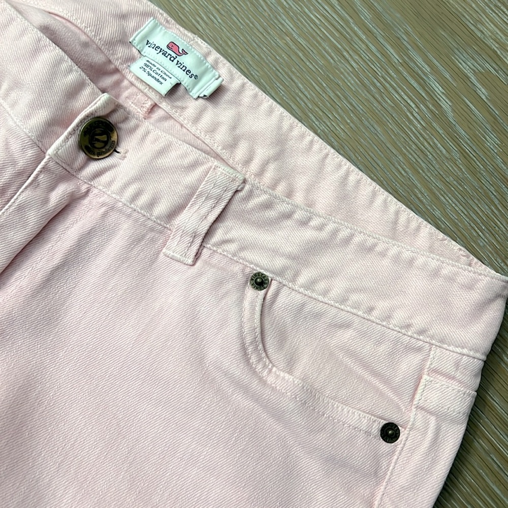 Vineyard Vines Pink Skinny Ankle Jeans size 12 - Picture 6 of 7